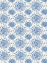Hinson for Scalamandre: Fireworks WHN 000B P1020 Blue on White