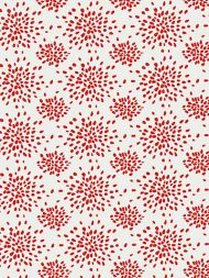 Hinson for Scalamandre: Fireworks WHN 000R P1020 Red on White